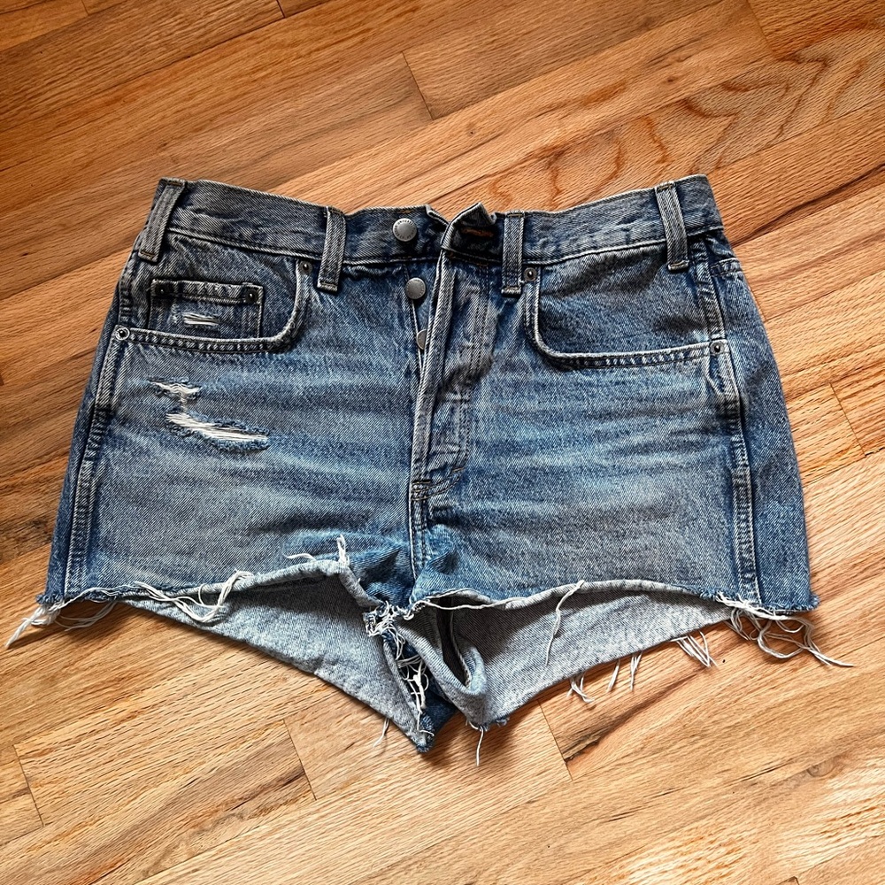 Universal Thread Distressed Blue Denim Jean Shorts